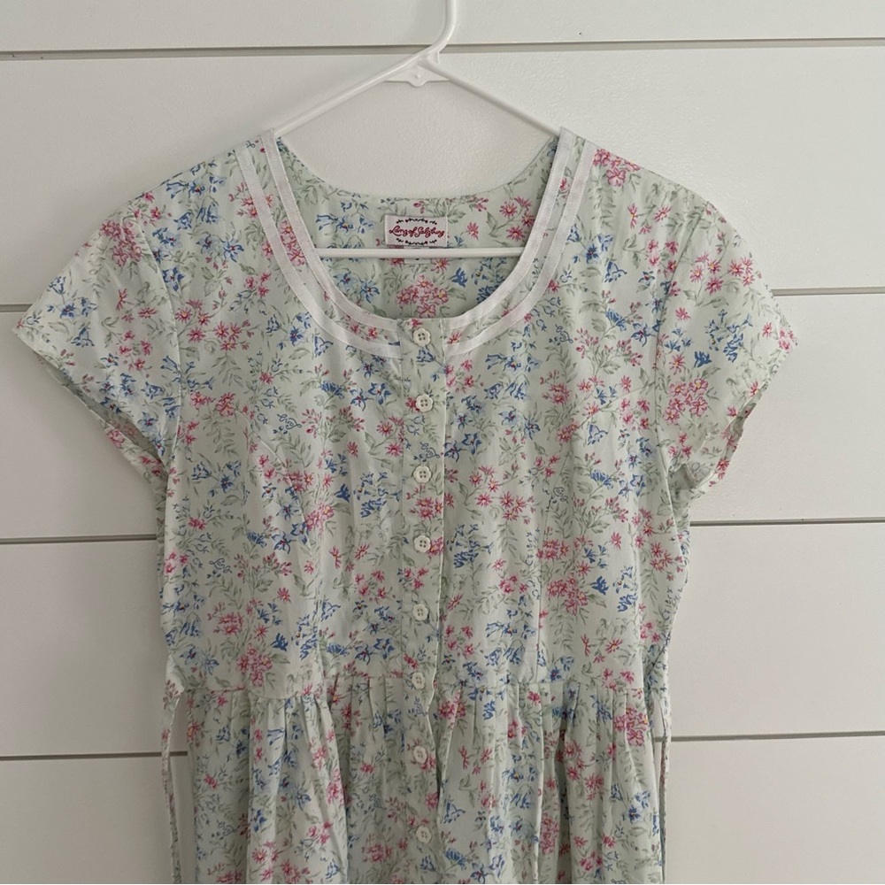 Lanz Of Salzburg Women’s Vintage Style Floral House Dress Size Small Cottagecore - Picture 2 of 10